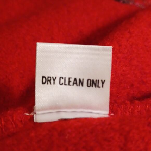 THE TOG SHOP Women's Red Wool Embroidered Sweater. M - Picture 12 of 12